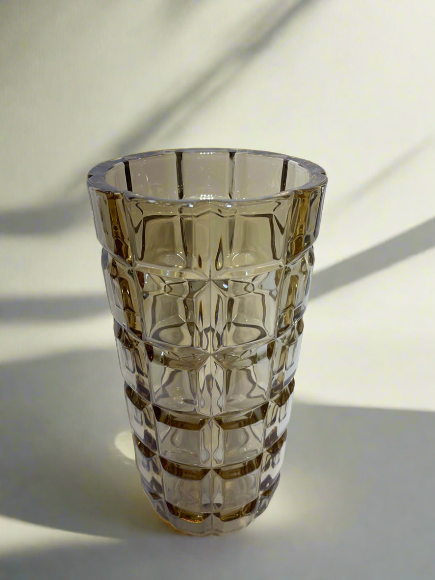 Glass Vase Amber HP027