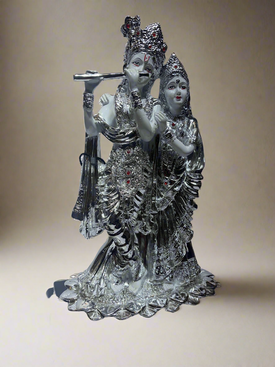 Radha Krishna White, and Silver 