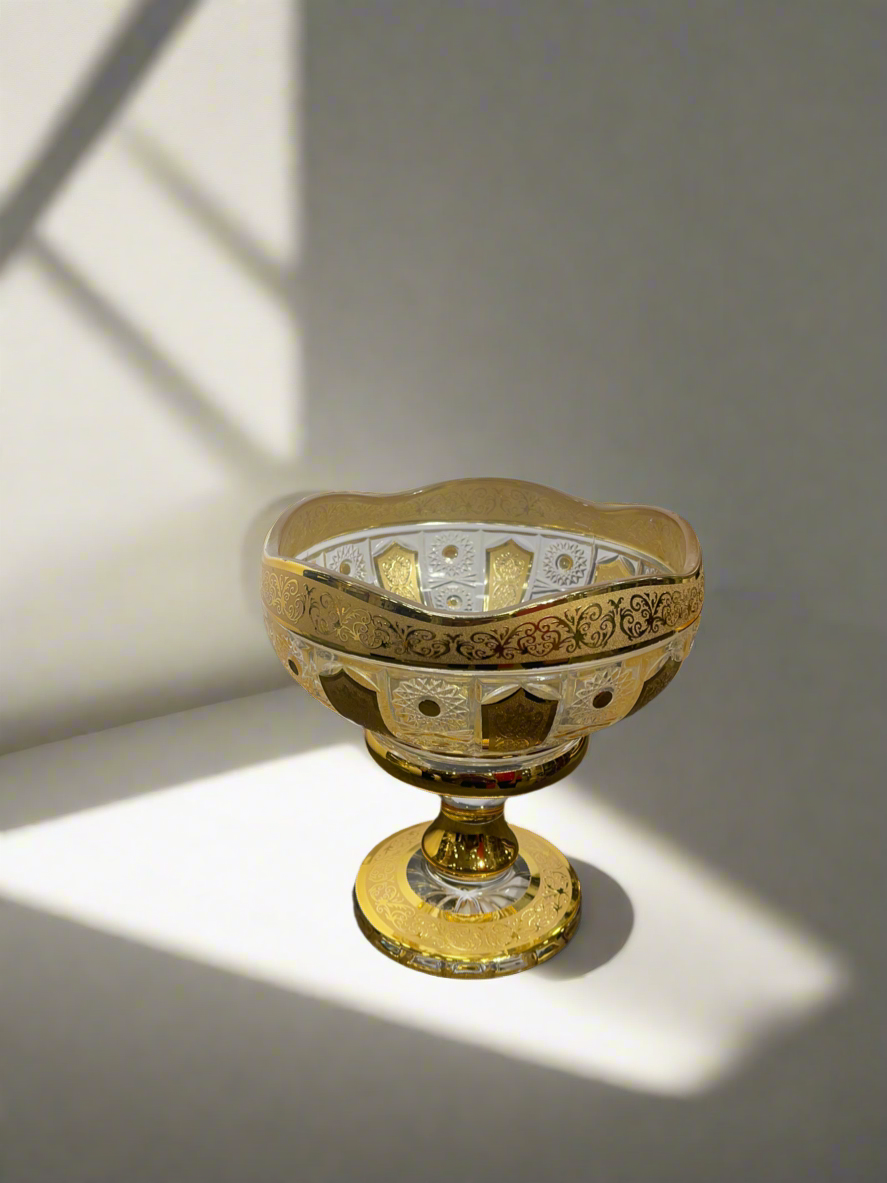 Glass Bowl Gold Small