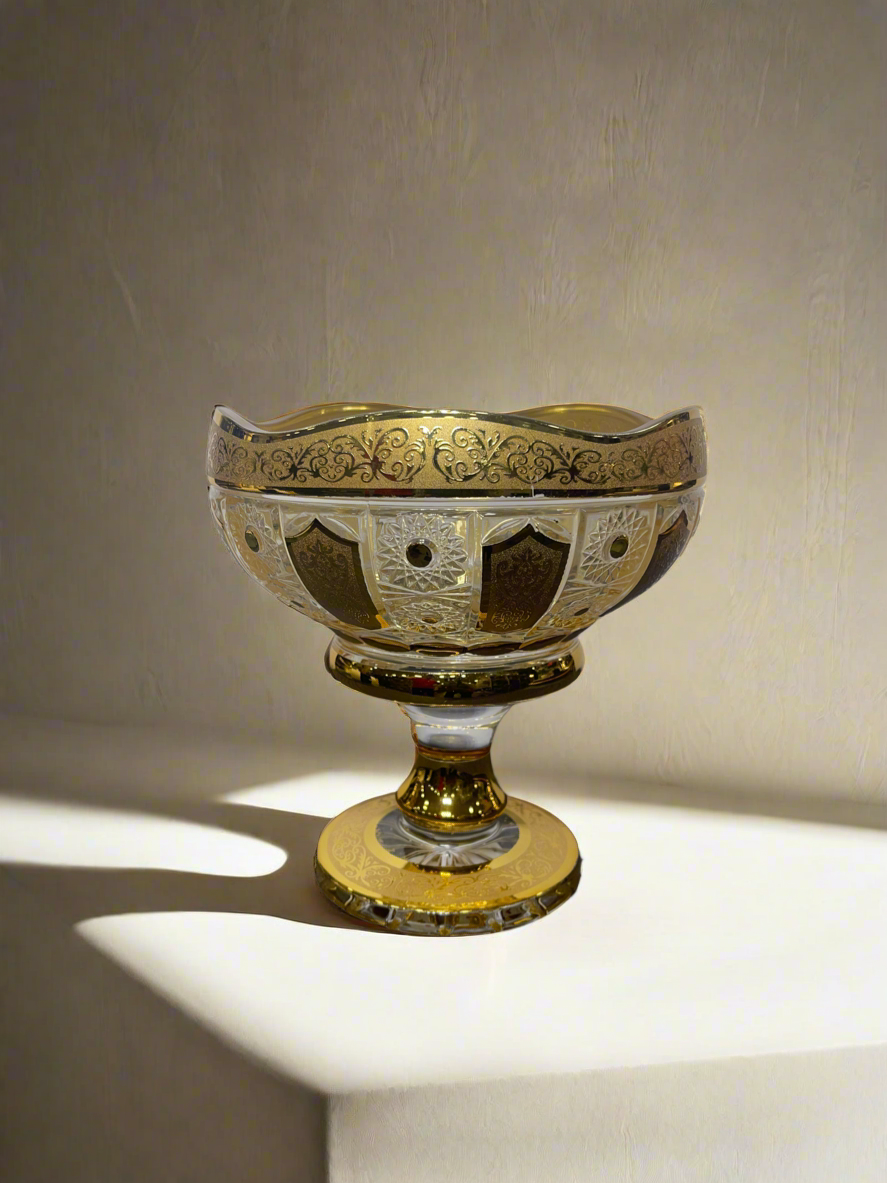 Glass Bowl Gold Small