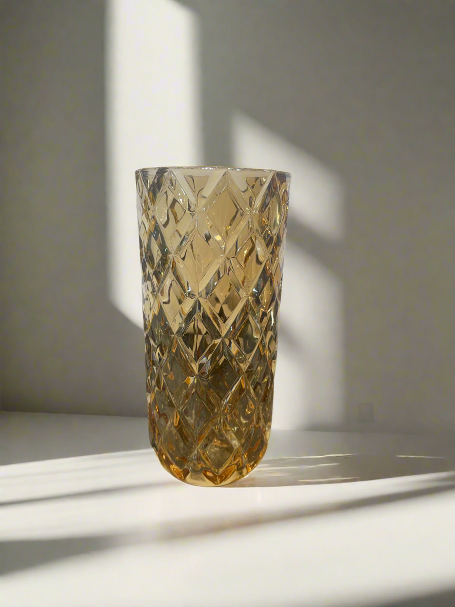Glass Vase Amber HP026