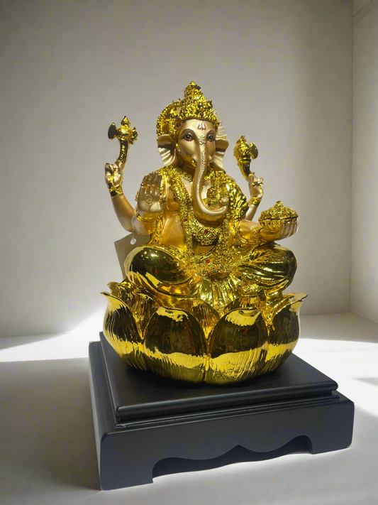 Ganesh Ji Golden ￼