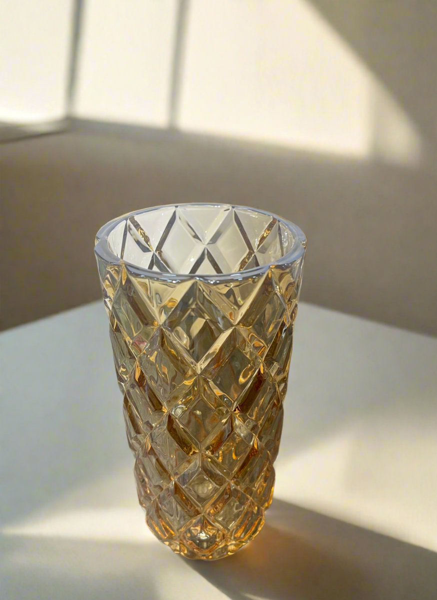 Glass Vase Amber HP026
